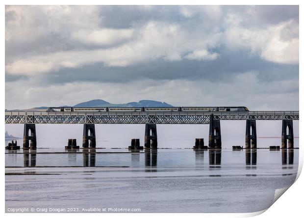 Tay Rail Bridge - Dundee Print by Craig Doogan