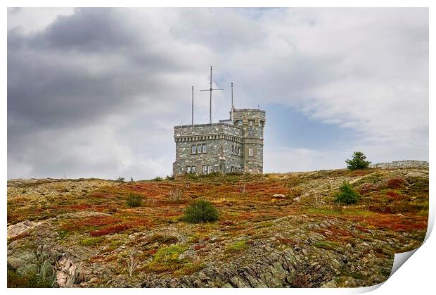 Signal Hill and Cabot Tower, St. John's Newfoundland Print by Martyn Arnold