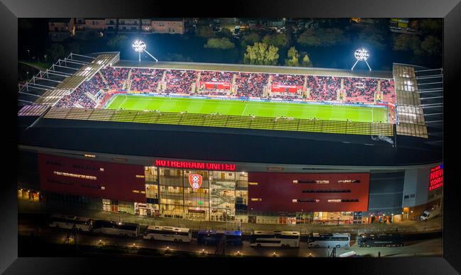 The New York Stadium Framed Print by Apollo Aerial Photography
