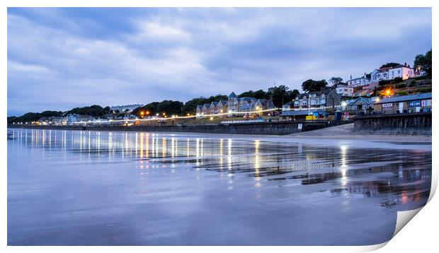 Filey Beach Reflections Print by Tim Hill
