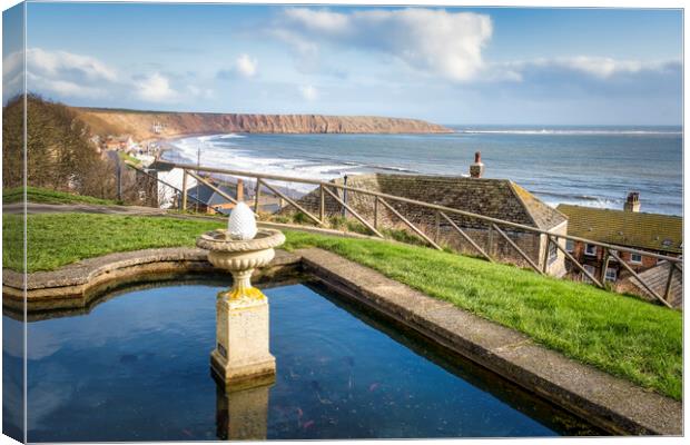 Filey Crescent Gardens Yorkshire Coast Canvas Print by Tim Hill