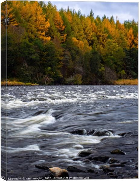 The River Spey Upper Speyside Highland Scotland  Canvas Print by OBT imaging