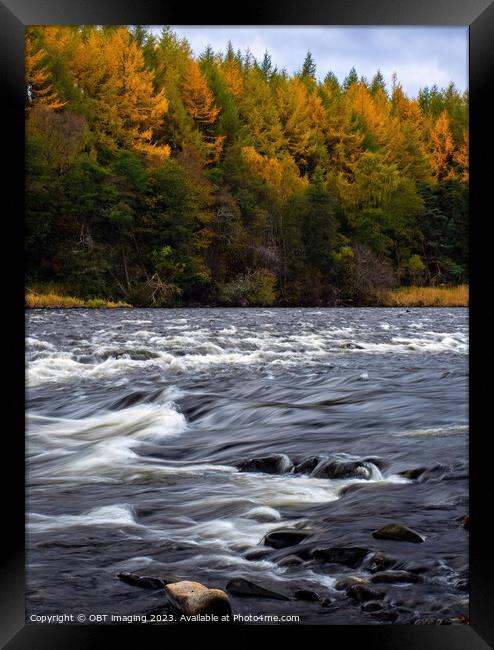 The River Spey Upper Speyside Highland Scotland  Framed Print by OBT imaging