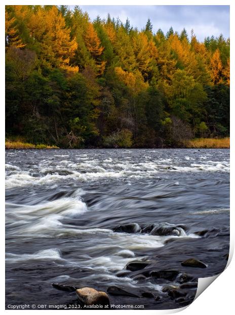 The River Spey Upper Speyside Highland Scotland  Print by OBT imaging