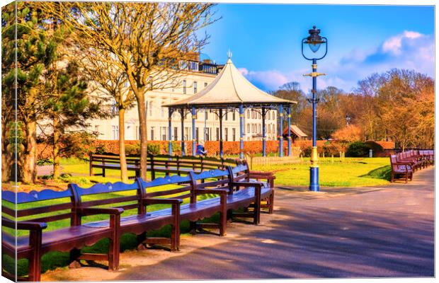 Filey Crescent Gardens Yorkshire Coast Canvas Print by Tim Hill
