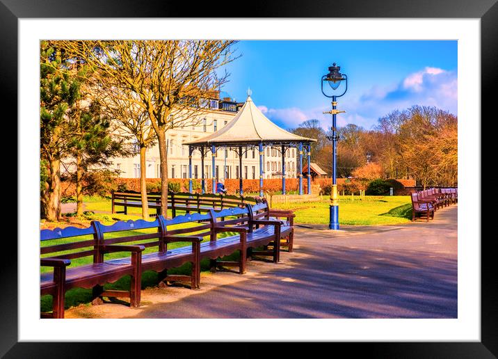 Filey Crescent Gardens Yorkshire Coast Framed Mounted Print by Tim Hill