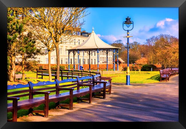 Filey Crescent Gardens Yorkshire Coast Framed Print by Tim Hill