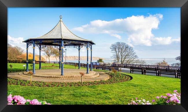  Filey Bandstand to Filey Brigg Framed Print by Tim Hill