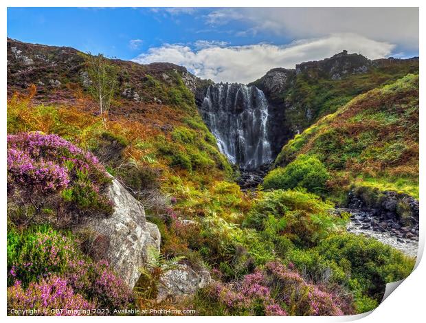 Clashnessie Waterfall North West Highland Scotland Print by OBT imaging