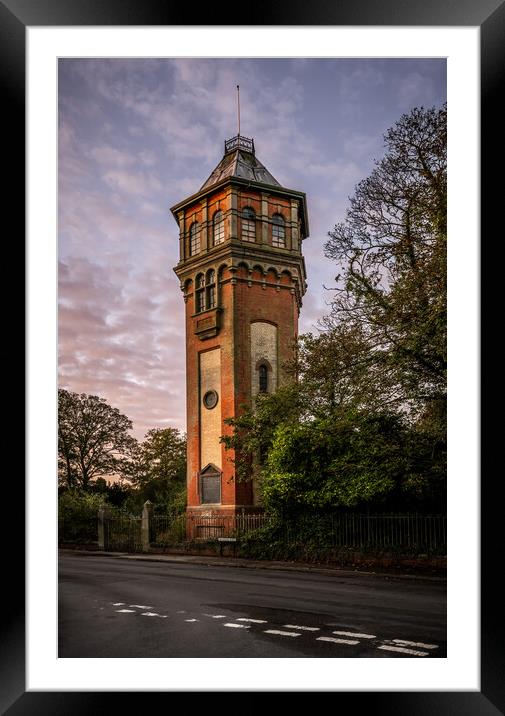 Gainsborough water tower  sunlight Framed Mounted Print by Jason Thompson