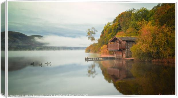 The Boathouse Canvas Print by philip kennedy