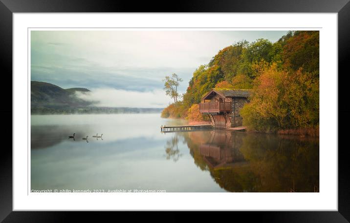 The Boathouse Framed Mounted Print by philip kennedy