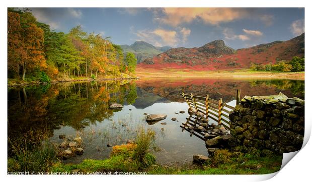 Blea Tarn in the lake district Print by philip kennedy
