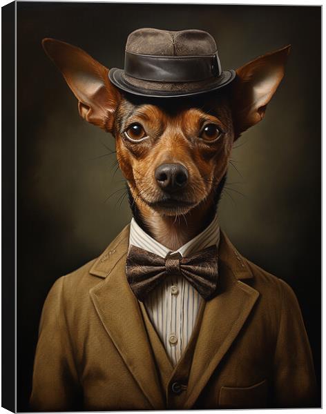 Brazilian Terrier Canvas Print by K9 Art
