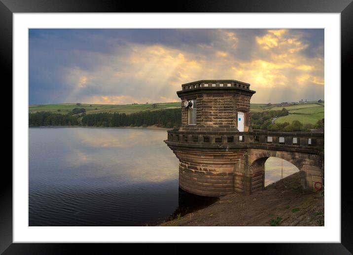 Digley Reservoir Framed Mounted Print by Alison Chambers