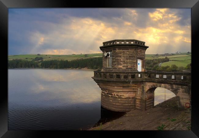 Digley Reservoir Framed Print by Alison Chambers
