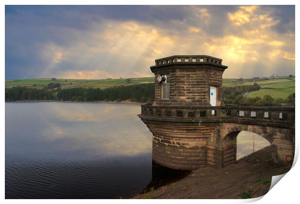 Digley Reservoir Print by Alison Chambers