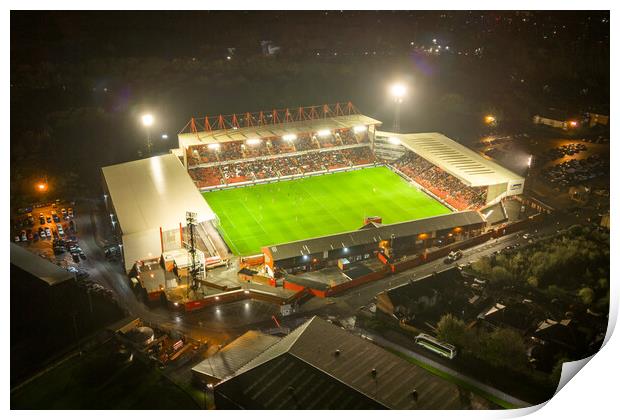 Oakwell Barnsley FC Print by Apollo Aerial Photography