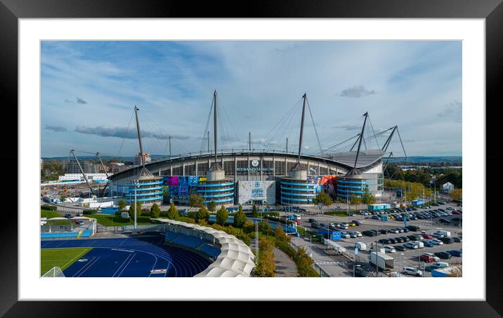 The Etihad Stadium Framed Mounted Print by Apollo Aerial Photography