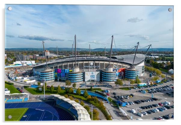 The Etihad Stadium Acrylic by Apollo Aerial Photography