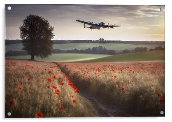 Lancaster Comes Home Acrylic by J Biggadike