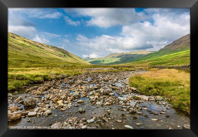 The Valley - Lake District Framed Print by Azhar Fajurdeen