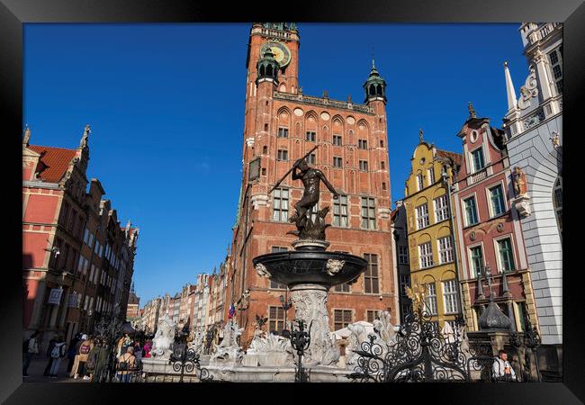 Beautiful Old Town Of Gdansk In Poland Framed Print by Artur Bogacki