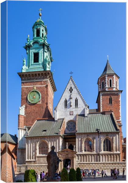 The Wawel Cathedral In Krakow Canvas Print by Artur Bogacki