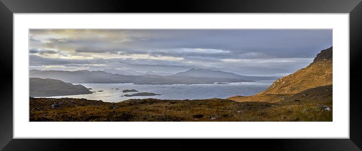 Skye from Kishorn morning panorama Framed Mounted Print by Gary Eason