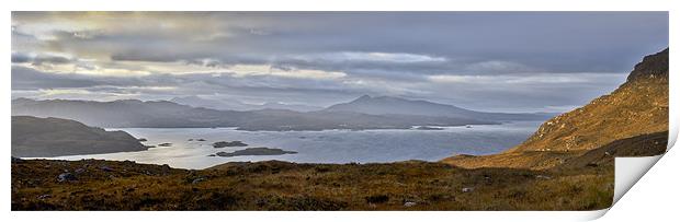 Skye from Kishorn morning panorama Print by Gary Eason