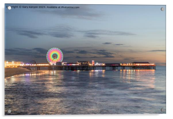 Big wheel on the pier Acrylic by Gary Kenyon