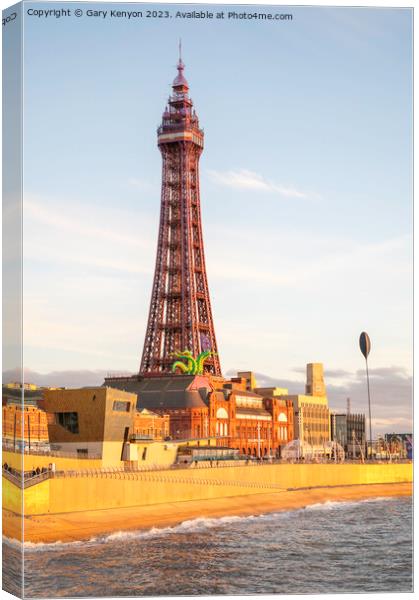 Blackpool Tower Canvas Print by Gary Kenyon