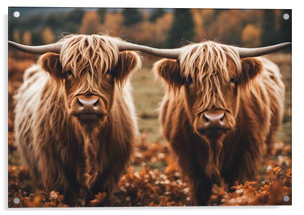 Highland Cow Acrylic by Picture Wizard