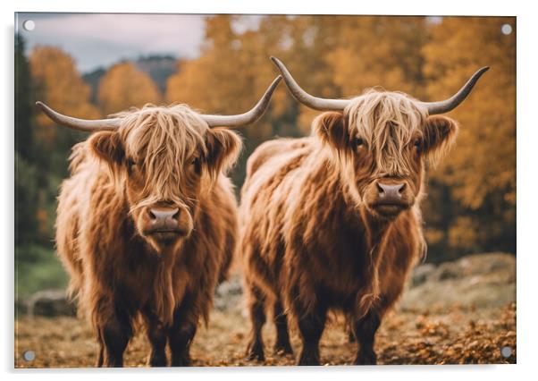 Highland Cow Acrylic by Picture Wizard