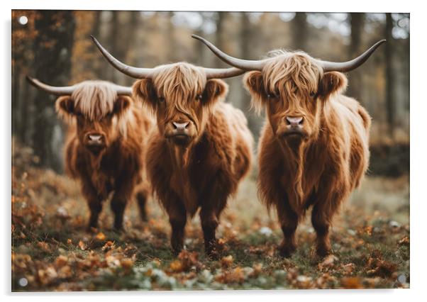 Highland Cow Acrylic by Picture Wizard