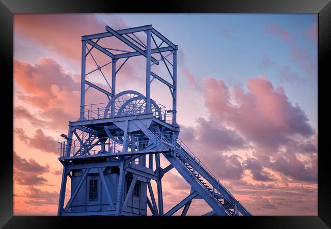 Barnsley Main Colliery Pithead Framed Print by Tim Hill