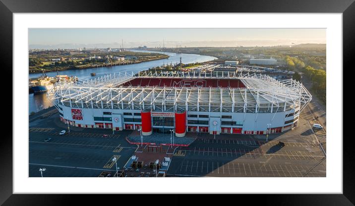 The Riverside Framed Mounted Print by Apollo Aerial Photography