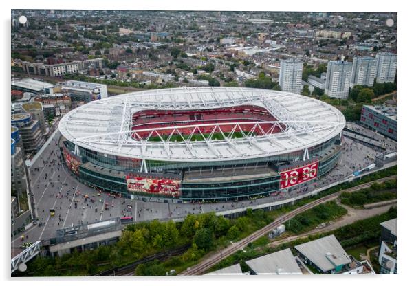Emirates Stadium Acrylic by Apollo Aerial Photography