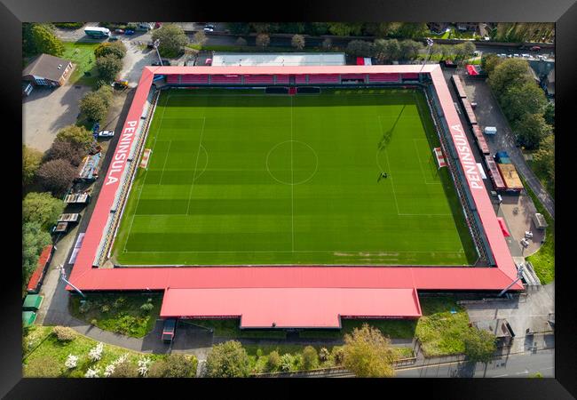 Salford City FC Framed Print by Apollo Aerial Photography