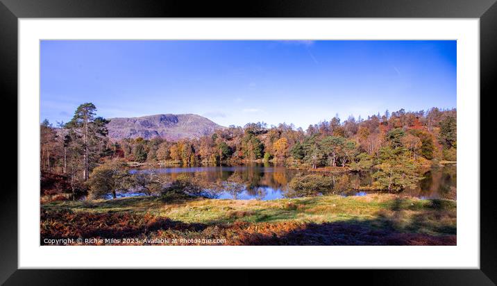 View of Tarn Howes Lake District Framed Mounted Print by Richie Miles