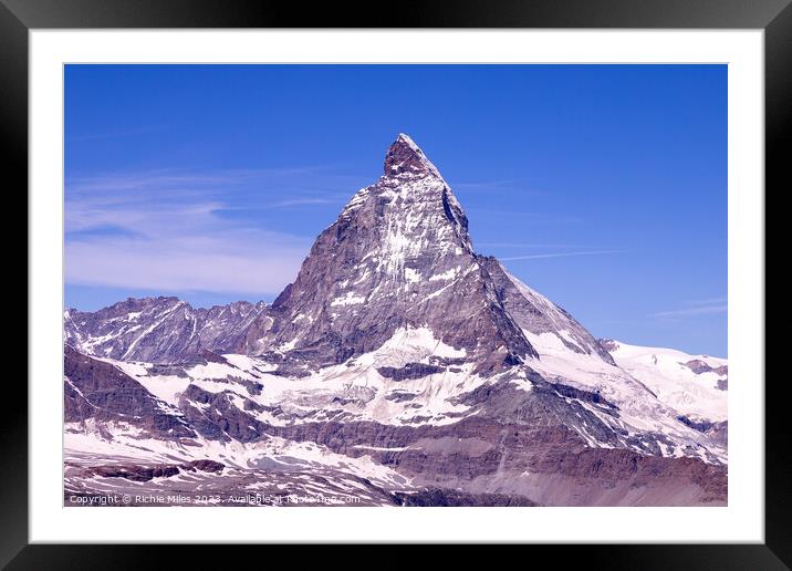 Matterhorn Framed Mounted Print by Richie Miles