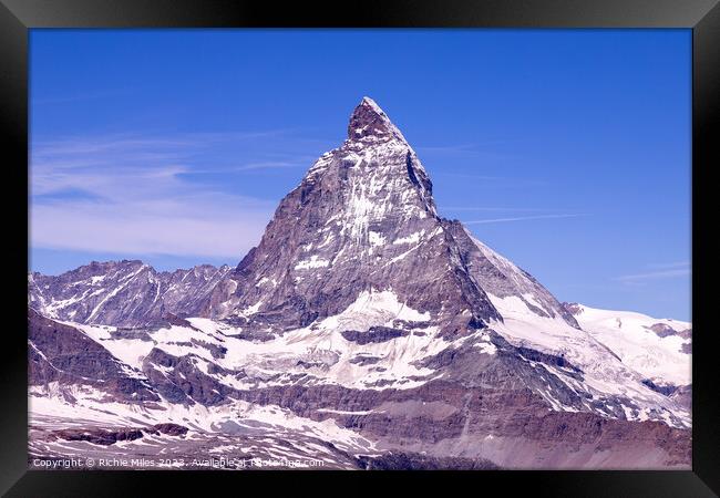 Matterhorn Framed Print by Richie Miles