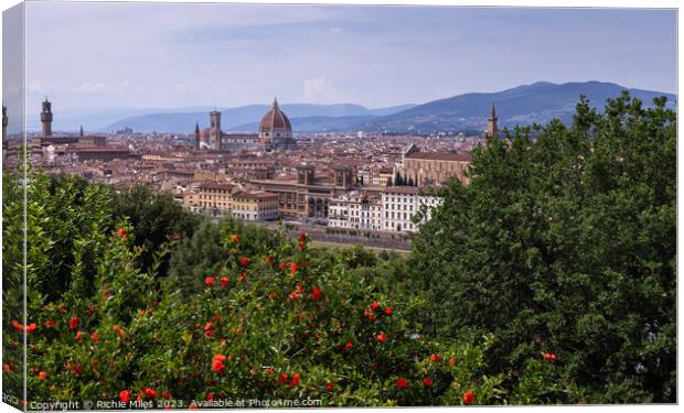 View of Florence Canvas Print by Richie Miles