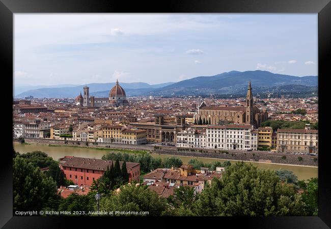 View of Florence Framed Print by Richie Miles