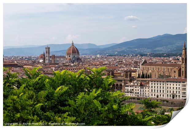 View of Florence Print by Richie Miles