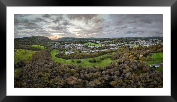 Diamond Park in Ystradgynlais Framed Mounted Print by Leighton Collins