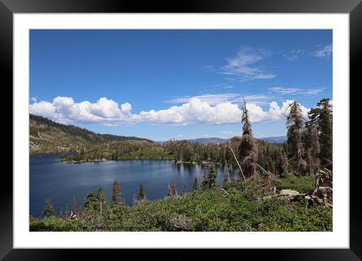  Silver lake at Eureka Plumas Forest, Lake Basin, California Framed Mounted Print by Arun 