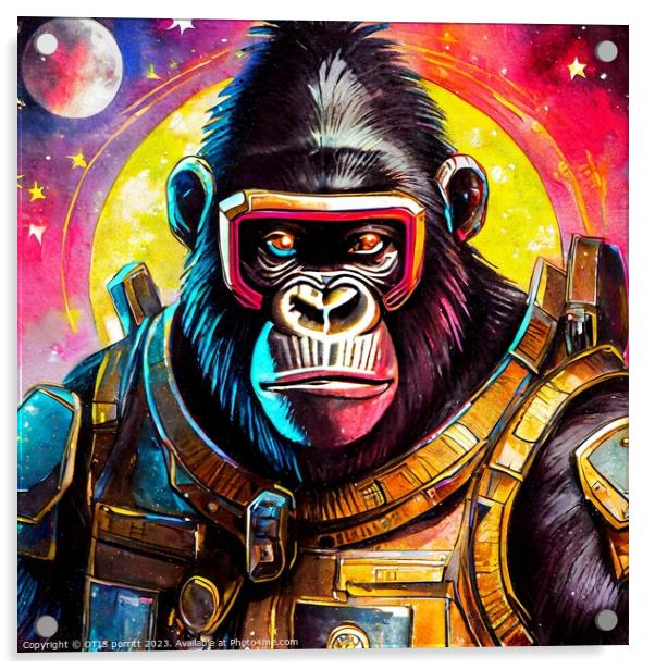 SPACE GORILLA 11 Acrylic by OTIS PORRITT