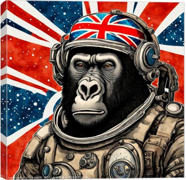 SPACE GORILLA 13 Canvas Print by OTIS PORRITT