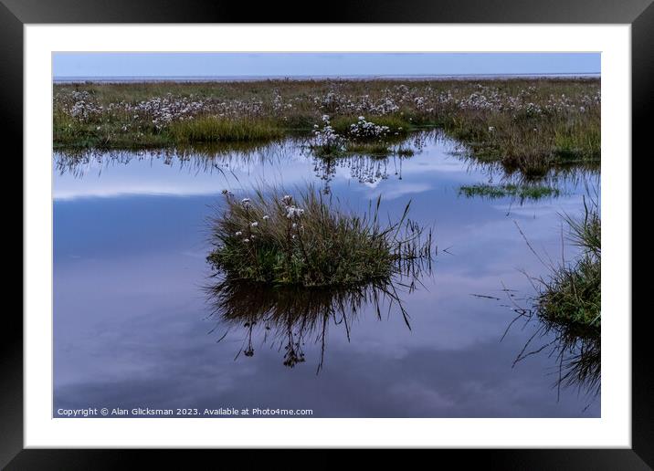 reflection in water Framed Mounted Print by Alan Glicksman